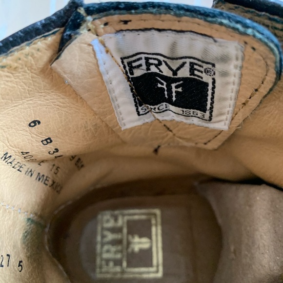 Frye Veronica Short Boot 6 Black Leather - Picture 7 of 8